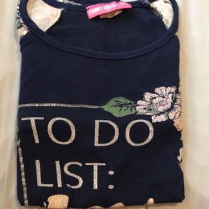 Navy blue “To do list: Love” shirt